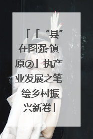 「“县”在图强·镇原②」执产业发展之笔 绘乡村振兴新卷