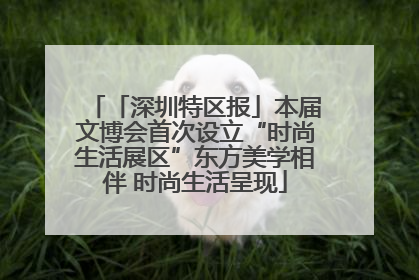 「深圳特区报」本届文博会首次设立“时尚生活展区”东方美学相伴 时尚生活呈现