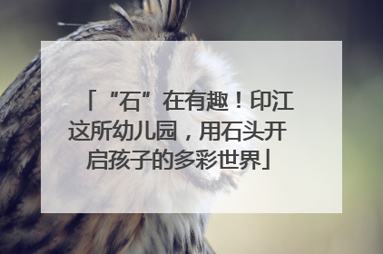 “石”在有趣！印江这所幼儿园，用石头开启孩子的多彩世界