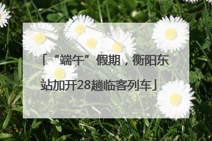 “端午”假期，衡阳东站加开28趟临客列车