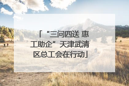 “三问四送 惠工助企”天津武清区总工会在行动