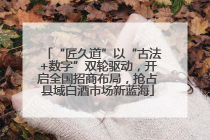“匠久道”以“古法+数字”双轮驱动，开启全国招商布局，抢占县域白酒市场新蓝海