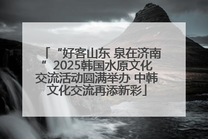 “好客山东 泉在济南”2025韩国水原文化交流活动圆满举办 中韩文化交流再添新彩