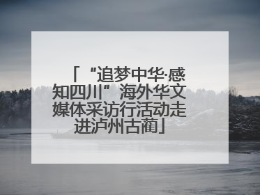 “追梦中华·感知四川”海外华文媒体采访行活动走进泸州古蔺