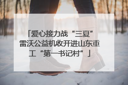 爱心接力战“三夏” 雷沃公益机收开进山东重工“第一书记村”
