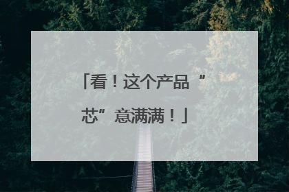 看！这个产品“芯”意满满！