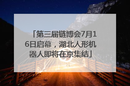 第三届链博会7月16日启幕，湖北人形机器人即将在京集结
