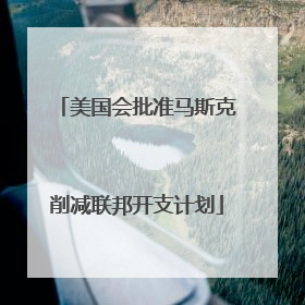 美国会批准马斯克削减联邦开支计划