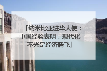 纳米比亚驻华大使：中国经验表明，现代化不光是经济腾飞