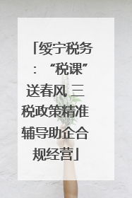 绥宁税务：“税课”送春风 三税政策精准辅导助企合规经营