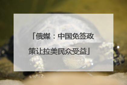 俄媒：中国免签政策让拉美民众受益