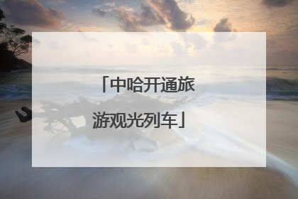 中哈开通旅游观光列车