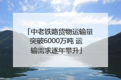 中老铁路货物运输量突破6000万吨 运输需求逐年攀升