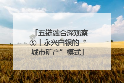 五链融合深观察⑤丨永兴白银的“城市矿产”模式