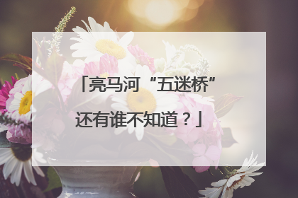 亮马河“五迷桥”还有谁不知道？