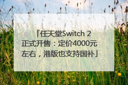任天堂Switch 2正式开售：定价4000元左右，港版也支持国补