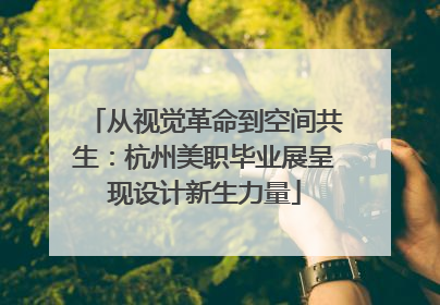 从视觉革命到空间共生：杭州美职毕业展呈现设计新生力量
