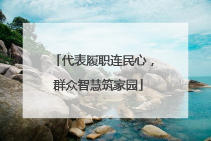 代表履职连民心，群众智慧筑家园
