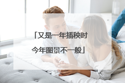 又是一年插秧时 今年图景不一般