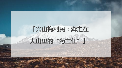 兴山梅利民：奔走在大山里的“药主任”