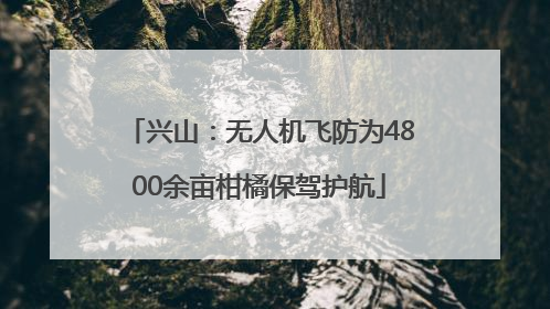 兴山：无人机飞防为4800余亩柑橘保驾护航
