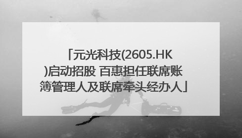 元光科技(2605.HK)启动招股 百惠担任联席账簿管理人及联席牵头经办人