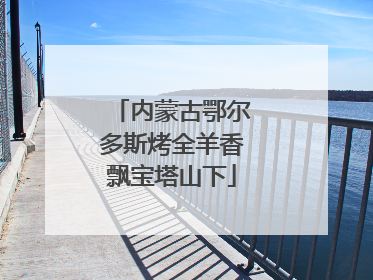 内蒙古鄂尔多斯烤全羊香飘宝塔山下