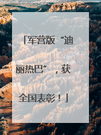 军营版“迪丽热巴”，获全国表彰！