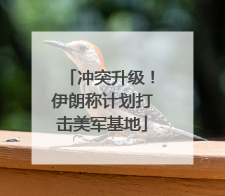 冲突升级！伊朗称计划打击美军基地