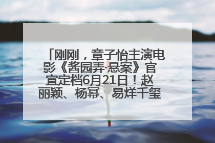刚刚，章子怡主演电影《酱园弄·悬案》官宣定档6月21日！赵丽颖、杨幂、易烊千玺等角色海报曝光