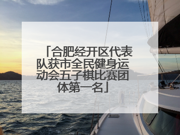 合肥经开区代表队获市全民健身运动会五子棋比赛团体第一名