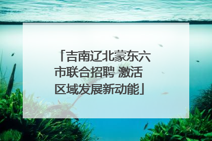 吉南辽北蒙东六市联合招聘 激活区域发展新动能