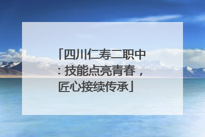 四川仁寿二职中：技能点亮青春，匠心接续传承