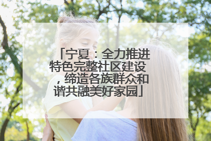 宁夏：全力推进特色完整社区建设，缔造各族群众和谐共融美好家园
