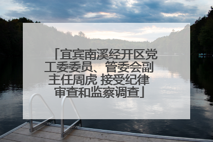 宜宾南溪经开区党工委委员、管委会副主任周虎 接受纪律审查和监察调查