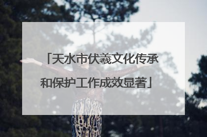 天水市伏羲文化传承和保护工作成效显著