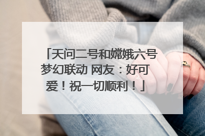天问二号和嫦娥六号梦幻联动 网友：好可爱！祝一切顺利！