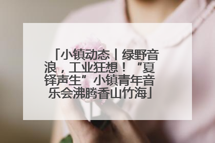 小镇动态丨绿野音浪，工业狂想！“夏铎声生”小镇青年音乐会沸腾香山竹海