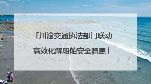 川渝交通执法部门联动 高效化解船舶安全隐患