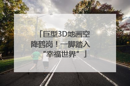 巨型3D地画空降鹤岗！一脚踏入“幸福世界”