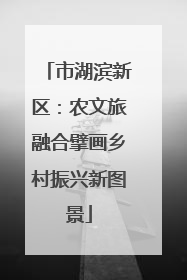市湖滨新区：农文旅融合擘画乡村振兴新图景