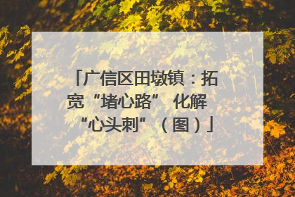广信区田墩镇：拓宽“堵心路” 化解“心头刺”（图）