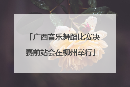 广西音乐舞蹈比赛决赛前站会在柳州举行