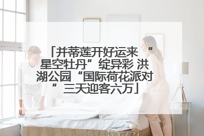 并蒂莲开好运来 “星空牡丹”绽异彩 洪湖公园“国际荷花派对”三天迎客六万