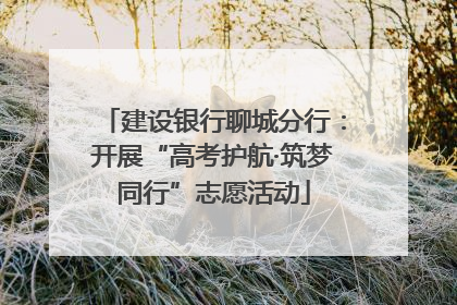 建设银行聊城分行：开展“高考护航·筑梦同行”志愿活动