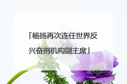 杨扬再次连任世界反兴奋剂机构副主席