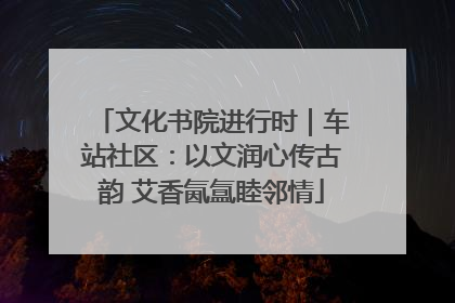 文化书院进行时｜车站社区：以文润心传古韵 艾香氤氲睦邻情
