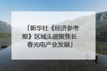 新华社《经济参考报》区域头题聚焦长春光电产业发展