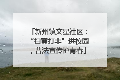 新州镇文星社区：“扫黄打非”进校园，普法宣传护青春
