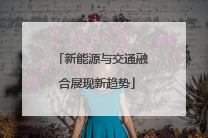 新能源与交通融合展现新趋势